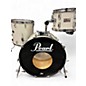 Used Pearl 3 Piece 1980s USA Maple White Drum Kit