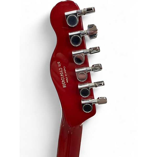 Used Squier MASTER SERIES THINLINE TELECASTER Trans Crimson Red Hollow Body Electric Guitar