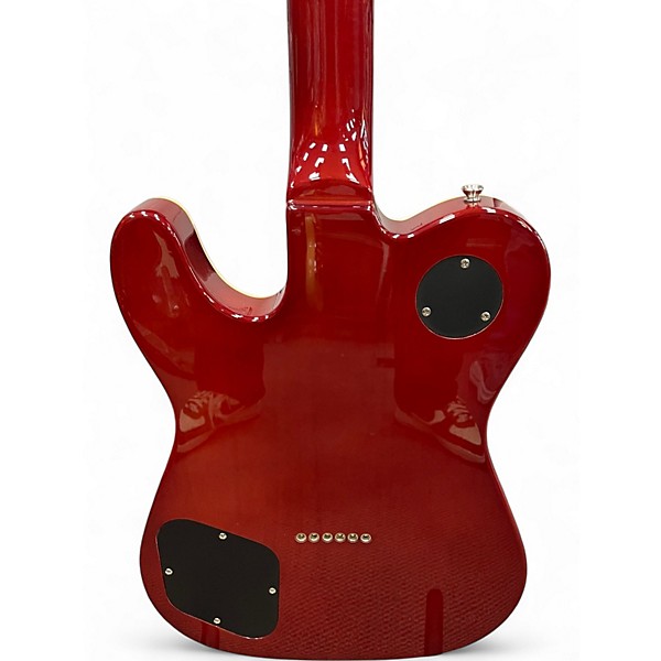 Used Squier MASTER SERIES THINLINE TELECASTER Trans Crimson Red Hollow Body Electric Guitar