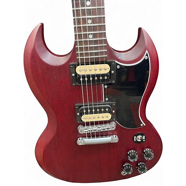 Used 2014 Gibson SG JUNIOR Worn Cherry Solid Body Electric Guitar