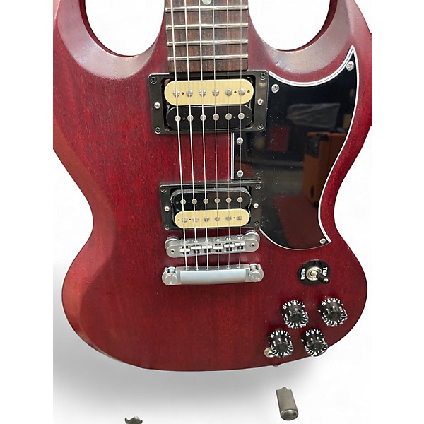 Used 2014 Gibson SG JUNIOR Worn Cherry Solid Body Electric Guitar
