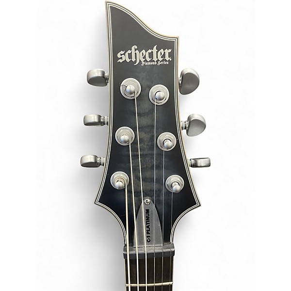 Used Schecter Guitar Research C1 Platinum Graphite Pearl Solid Body Electric Guitar