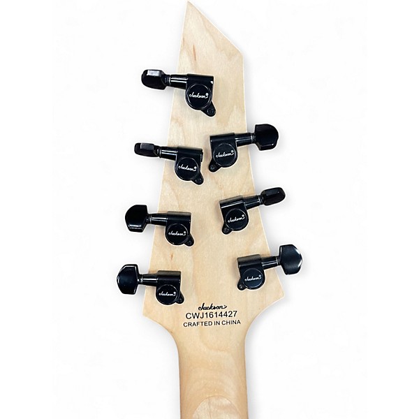 Used Jackson JS22-7 Dinky 7 String Black Solid Body Electric Guitar