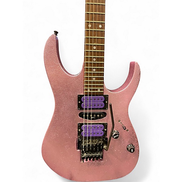 Used Ibanez RG470 Pink Sparkles Solid Body Electric Guitar