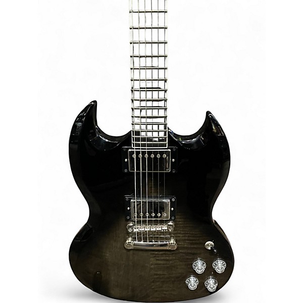 Used Epiphone SG MODERN FIGURED TRANS BLACK FADE Solid Body Electric Guitar