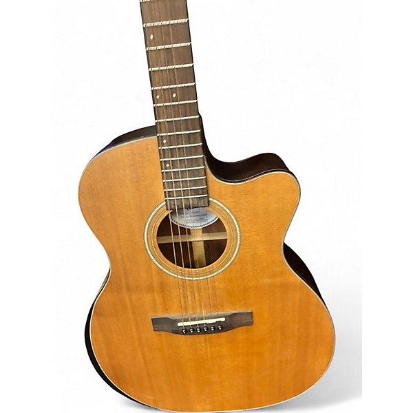 Used Mitchell T413CE Natural Acoustic Electric Guitar