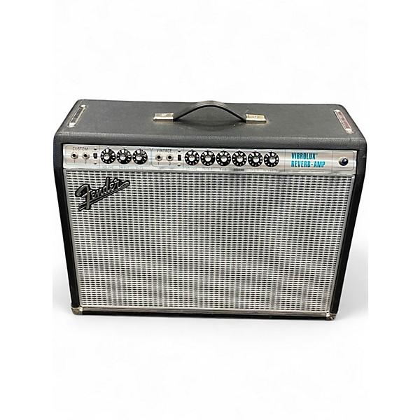 Used Fender 1968 Custom Vibrolux Reverb Tube Guitar Combo Amp