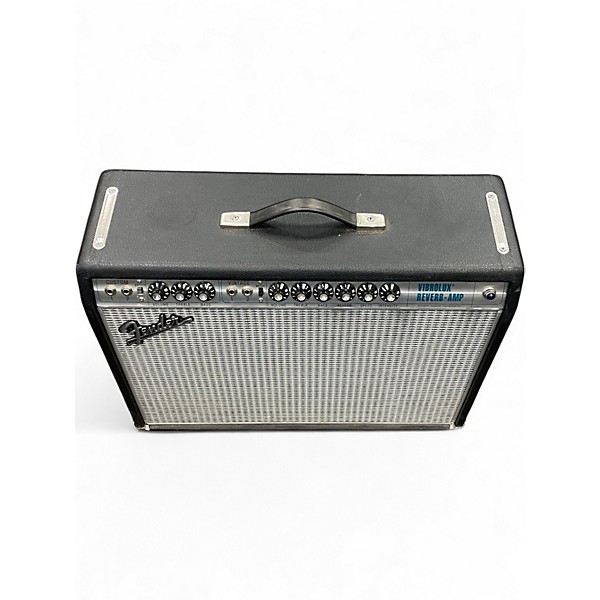 Used Fender 1968 Custom Vibrolux Reverb Tube Guitar Combo Amp
