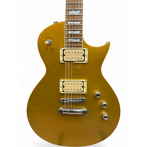 Used ESP LTD EC 401V Gold Top Solid Body Electric Guitar