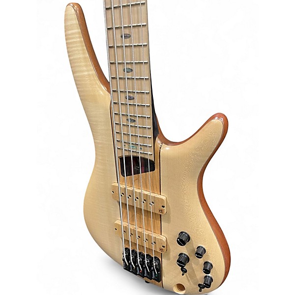 Used Ibanez SR5FMDX2 Natural Electric Bass Guitar