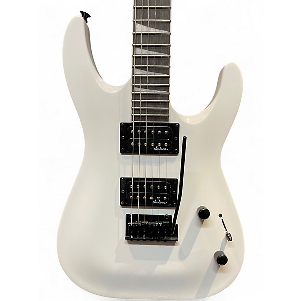 Used 2024 Jackson JS22 Dinky Snow White Solid Body Electric Guitar