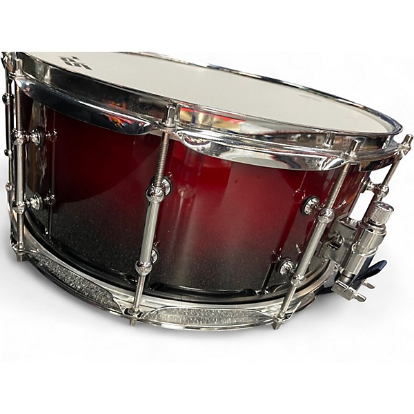 Used SPL 14X5.5 468 Red to Black Fade Drum
