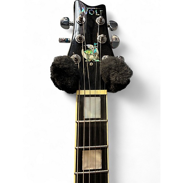 Used Aio Wolf SH-335 Turquoise Hollow Body Electric Guitar