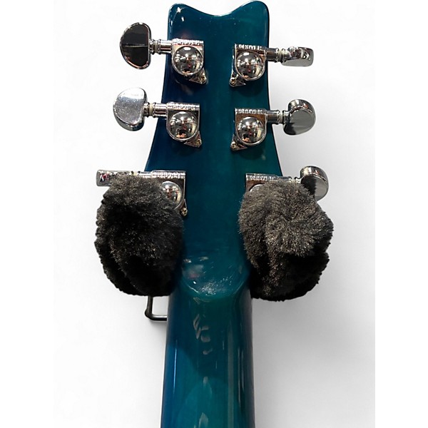 Used Aio Wolf SH-335 Turquoise Hollow Body Electric Guitar