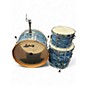 Used Ludwig 3 Piece Club Date Oyster Blue Drum Kit