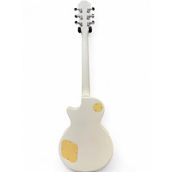 Used Xaviere LP Copy Style White Solid Body Electric Guitar