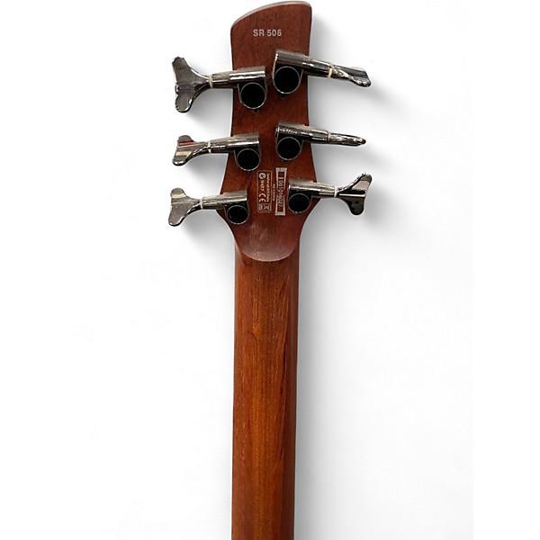Used Ibanez SR506 6 String Natural Electric Bass Guitar