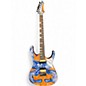 Used Leo Jaymz Hurricane Blue Resin Solid Body Electric Guitar thumbnail