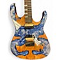 Used Leo Jaymz Hurricane Blue Resin Solid Body Electric Guitar