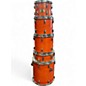 Used Pearl 8 Piece EXPORT SERIES Orange Drum Kit