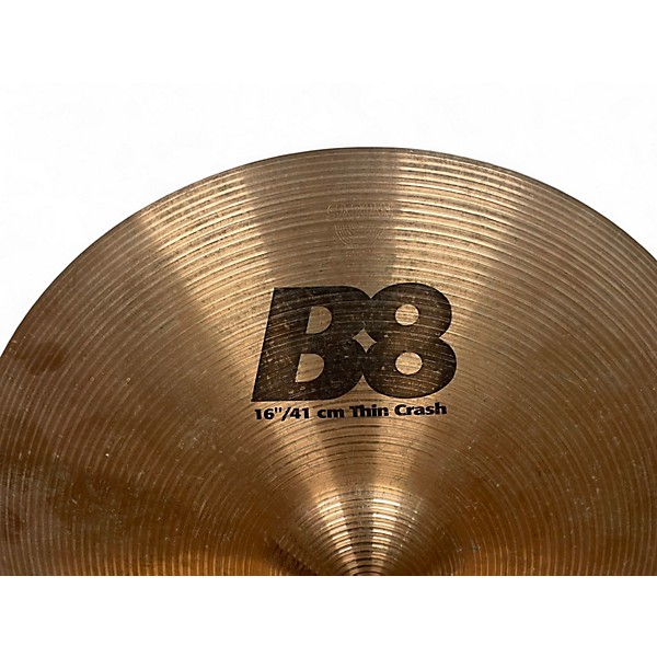 Used SABIAN 16in B8 Thin Crash Cymbal