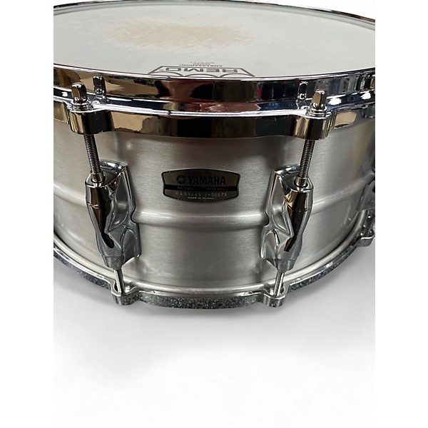 Used Yamaha 14in Recording Custom Brushed Aluminum Drum