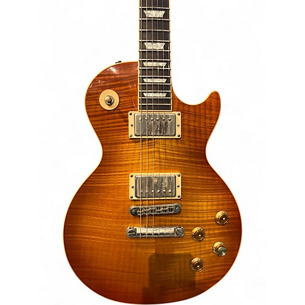 Used 2003 Gibson Les Paul Standard Premium Plus 1950S Neck AA Figured Cherry Sunburst Solid Body Electric Guitar