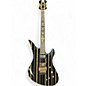 Used Schecter Guitar Research Synyster Gates Signature Custom S Black and Gold Solid Body Electric Guitar thumbnail