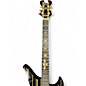 Used Schecter Guitar Research Synyster Gates Signature Custom S Black and Gold Solid Body Electric Guitar