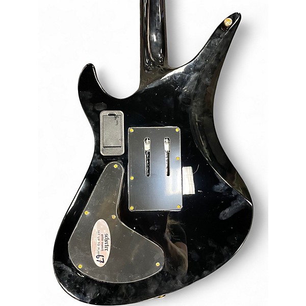 Used Schecter Guitar Research Synyster Gates Signature Custom S Black and Gold Solid Body Electric Guitar