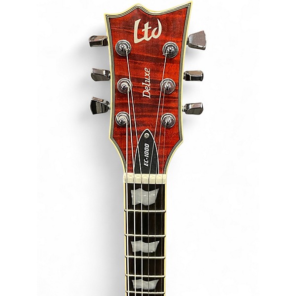 Used ESP LTD EC1000 Deluxe Cherry Solid Body Electric Guitar