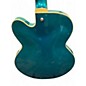 Used Ibanez AFS75TD Metallic Aqua Marine Hollow Body Electric Guitar