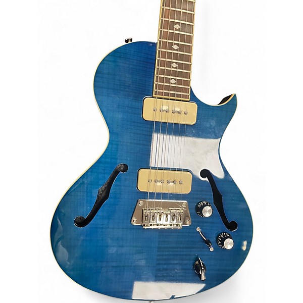 Used Epiphone BLUESHAWK DELUXE Blue Hollow Body Electric Guitar