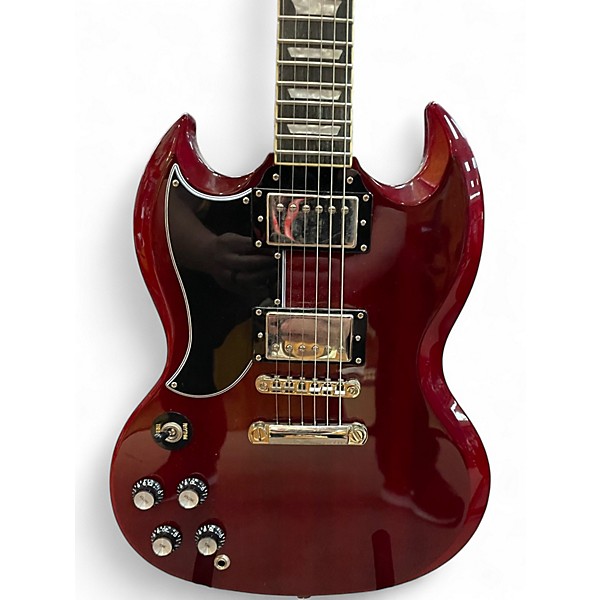 Used Epiphone SG Pro LEFTY Cherry Solid Body Electric Guitar