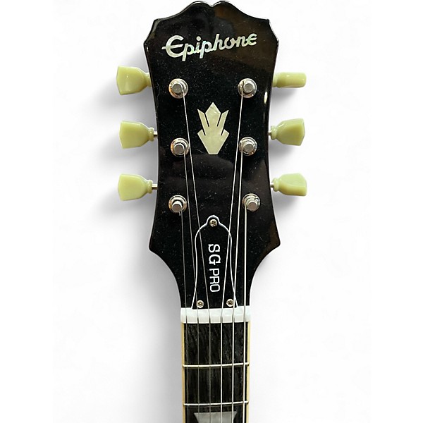 Used Epiphone SG Pro LEFTY Cherry Solid Body Electric Guitar