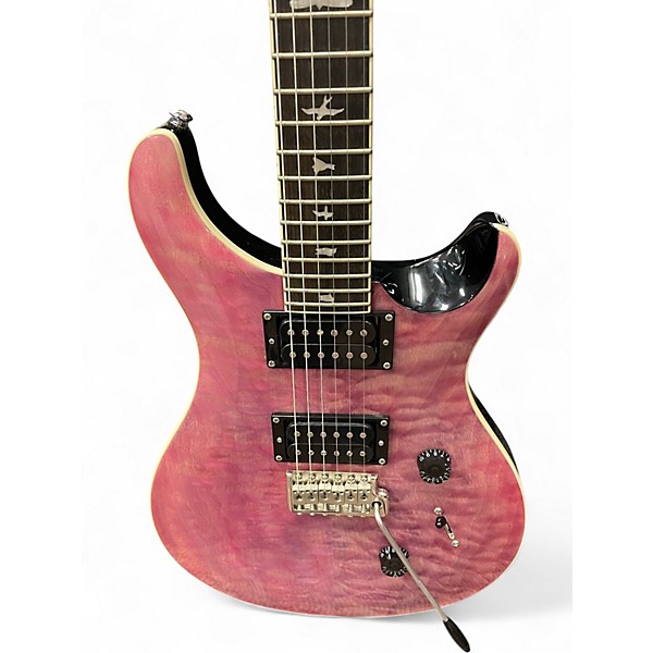 Used PRS SE Custom 24 Pink Solid Body Electric Guitar