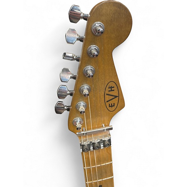 Used EVH Striped Series RELIC WHITE Solid Body Electric Guitar