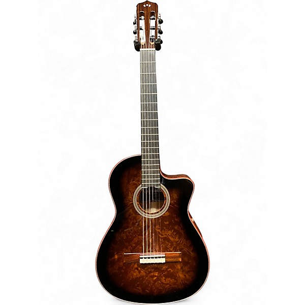 Used Cordoba Fusion 12 Exotic Top Brown Sugar Burst Classical Acoustic Electric Guitar