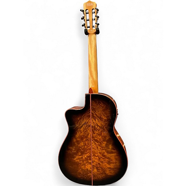 Used Cordoba Fusion 12 Exotic Top Brown Sugar Burst Classical Acoustic Electric Guitar
