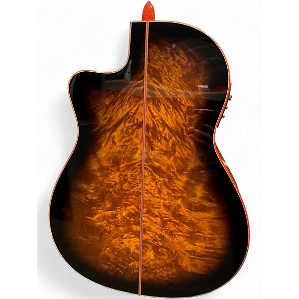 Used Cordoba Fusion 12 Exotic Top Brown Sugar Burst Classical Acoustic Electric Guitar