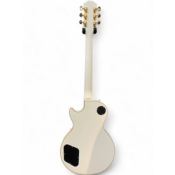 Used 2021 Epiphone Les Paul Custom Alpine White Solid Body Electric Guitar