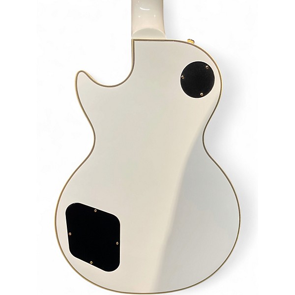 Used 2021 Epiphone Les Paul Custom Alpine White Solid Body Electric Guitar