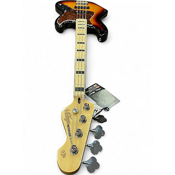Used Vintage VJ74 2 Tone Sunburst Electric Bass Guitar