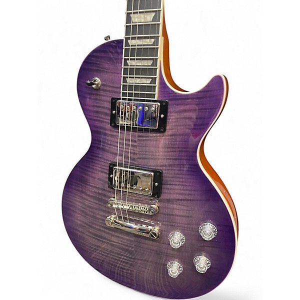 Used Epiphone LES PAUL MODERN FIGURED PURPLE BURST Solid Body Electric Guitar