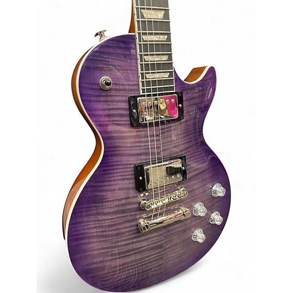 Used Epiphone LES PAUL MODERN FIGURED PURPLE BURST Solid Body Electric Guitar