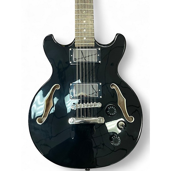 Used Dean Boca 12 Black Solid Body Electric Guitar