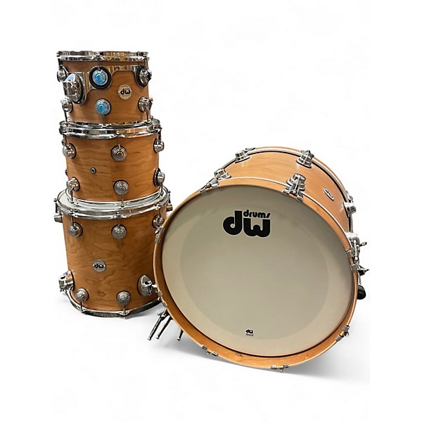 Used DW 4 Piece Collector's Series Satin Natural  Drum Kit
