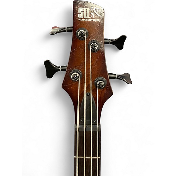 Used Ibanez SR500A Mahogany Brown Burst Electric Bass Guitar