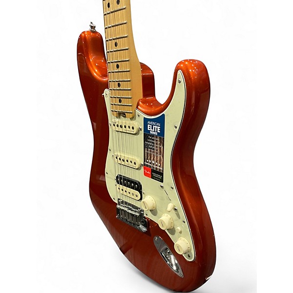 Used Fender American Elite Stratocaster Autumn Blaze Metallic Solid Body Electric Guitar