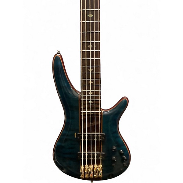 Used Ibanez SR2405W CARRIBEAN GREEN Electric Bass Guitar